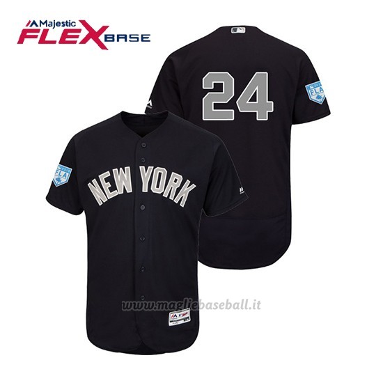 Maglia Baseball Uomo New York Yankees Gary Sanchez Flex Base Entrenamiento De Primavera Alternato 2019 Blu